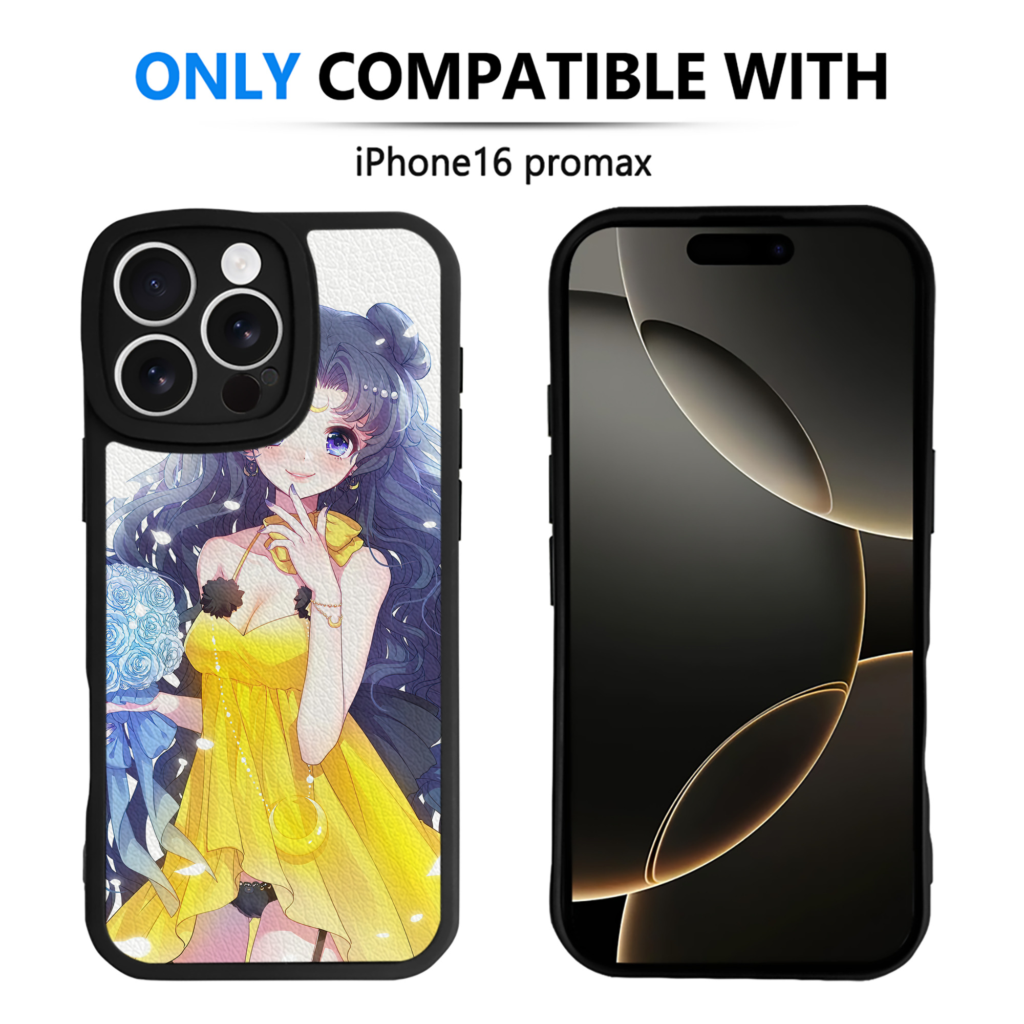 （画像用） 美少女戦士セーラームーン Sailor Moon 【iPhone 16シリーズ対応】シリコンスマホケース（レザー調） 材質：シリコン